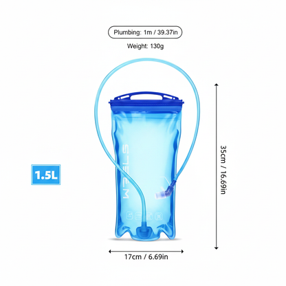 1.5L Hydration Bladder with dimensions