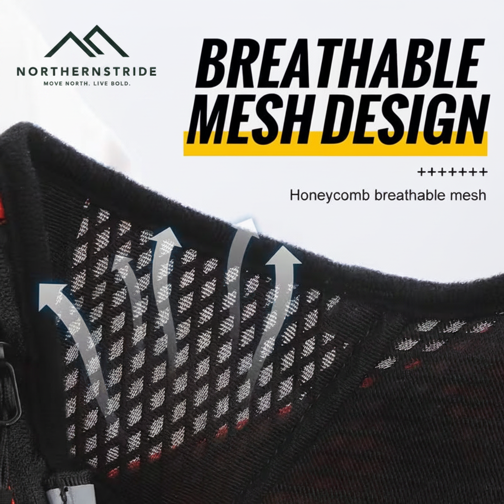 NorthernStride™ Outdoor Hydration Vest – 1.5L Water Bladder Compatible